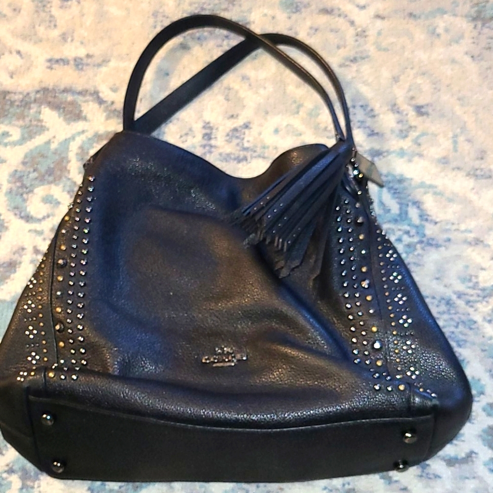 Coach Leather Stud Bag